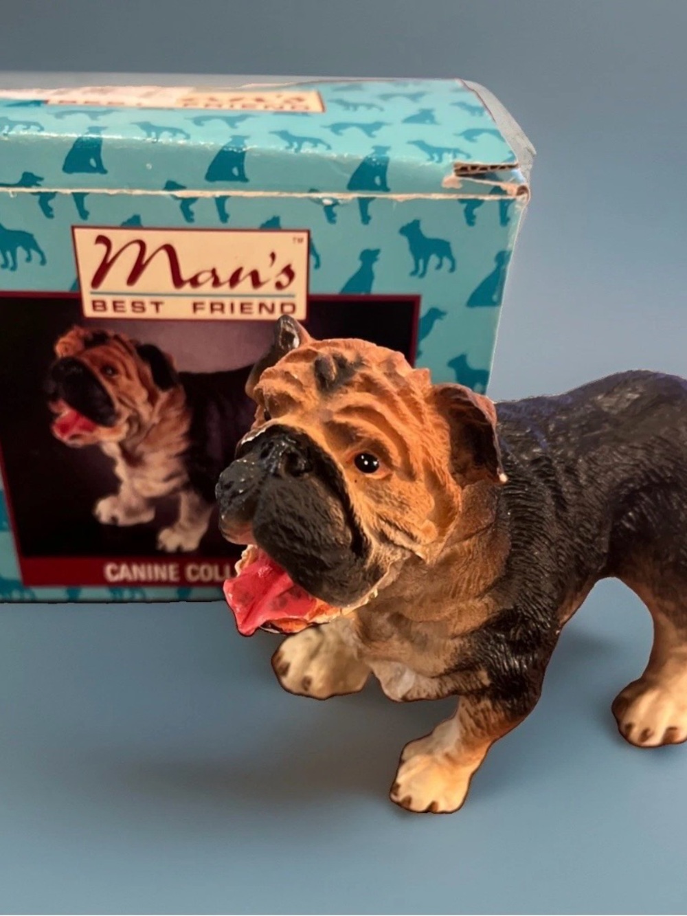 Resin Bulldog Figurine-Man’s Best Friend Figurine Canine Collectable - Dog